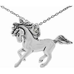 Sterling Silver Horse Necklace  