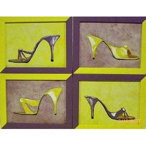  Yellow/Purple Shoe Set