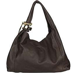 Jimmy Choo Saba Brown Leather Handbag  