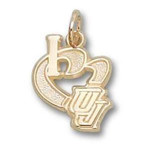  Utah Jazz I Heart Logo 1/2 Charm/Pendant Sports 