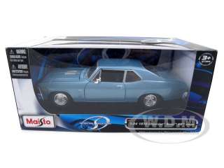 1970 CHEVY NOVA SS COUPE BLUE 124 DIECAST MODEL CAR  