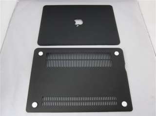 Black Rubberized hard case cover for macbook pro 13/13.3inch  