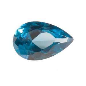  12x8mm Pear Blue Zircon Cz   Pack Of 1 Arts, Crafts 