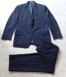 Mens 44R Blazer & Cuffed Pants 36 x 31 JOSEPH ABBOUD 3 Button Black 
