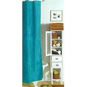   Top Fabric Shower Curtain Aquamarine 
