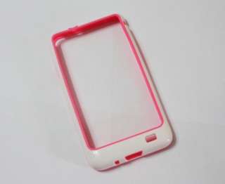 ON SALE) White Mix Pink Bumper Frame Case For Samsung Galaxy S2 S ii 