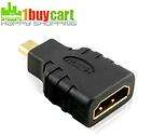 Mini Gold Plated Micro HDMI Type D to HDMI M/F Adapter Converter For 