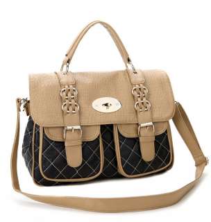 Fashion Classic Vintage Satchel Purse Handbag ShoulderBag 3 Colors 