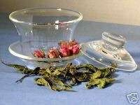 Tea cup Glass with glass lid Heat Resistant  