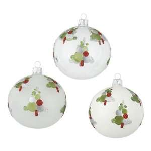  Glitter Bubble Tree Ornaments   Set of 3