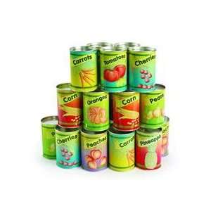  Realistic Tin Can Play Food   Set of 20 Toys & Games