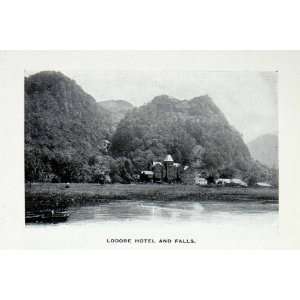  1912 Print Lodore Hotel Lake District Borrowdale Keswick 