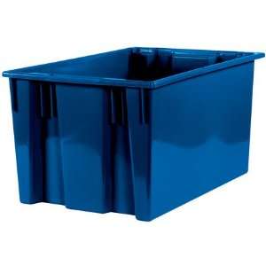  18 1/4 x 26 5/8 x 14 7/8 Blue Stack & Nest Container (3 