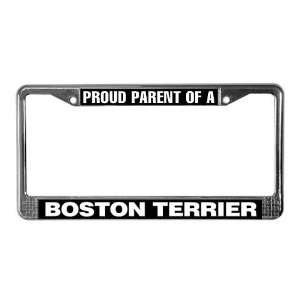  Boston Terrier Digital License Plate Frame by  