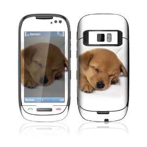  Nokia C7 Skin Decal Sticker   Animal Sleeping Puppy 