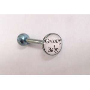  Groovy Baby Titanium Tongue Ring 