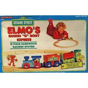    Elmos Round O Bout Express Wooden Train Set Toys & Games