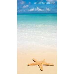    (4x7) Beaches 2013 14 Pocket Planner Calendar