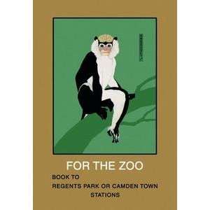   Black poster printed on 20 x 30 stock. For the Zoo