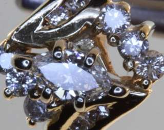   52ct marquise diamond engagement ring 4g vintage estate antique  