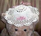 Finished Lace Spring and Easter Hat for crafts, bears and dolls.