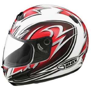   Max GM38 Helmet , Size 2XL, Color White/Red/Black/Silver 738208 TC 1