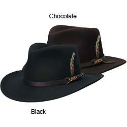 Scala Classico Mens Crushable Wool Felt Outback Hat  