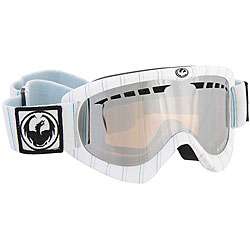 Dragon DXS White Pinstripe Ionized Snowboard Goggles  