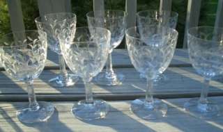 SPRITE ELEGANT GLASS FOSTORIA CRYSTAL WATER GOBLETS  