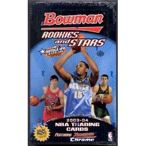  2003/04 Bowman Rookie And Stars Basketball HOBBY Box 