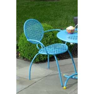   of 2 Margarita  Blue Hawaiian Bistro Chairs Patio, Lawn & Garden