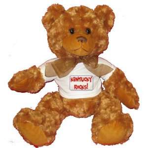  KENTUCKY ROCKS Plush Teddy Bear with WHITE T Shirt Toys 