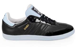 Adidas Samba Patent Leather Black Blue G42695  