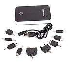 6600mAh Black Power Bank Portable Battery Charger for iphone ipod 