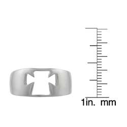 Sterling Silver Cut out Cross Ring  