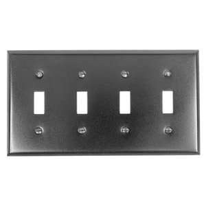  Acorn Manufacturing AW4BP Black Toggle Switch Switch Plate 