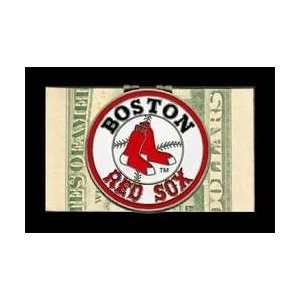 Lg. MLB Logo Cut Money Clip   Boston Red Sox  Sports 
