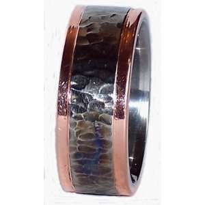   Features 2 Outside Dropdown Copper Inlays Each 1.75mm Hammered Center