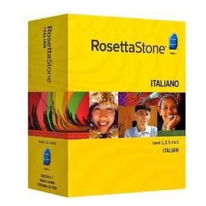  Rosetta Stone V3 Italian Level 1 5 Set with Audio 