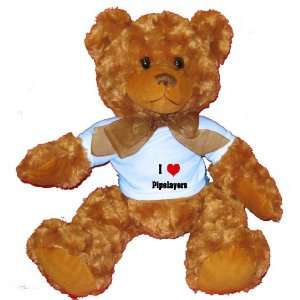  I Love/Heart Pipelayers Plush Teddy Bear with BLUE T Shirt 