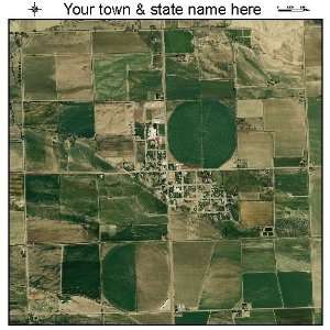   Aerial Photography Map of Burlington, Wyoming 2009 WY 