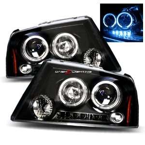  04 08 Ford F150 Halo LED Projector Headlights   Black 