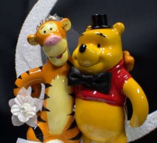 TIGGER Bride & Winnie the Pooh Groom Your my HONEY Wedding Cake 