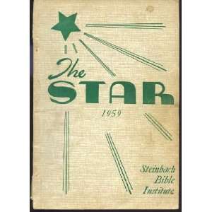  Steinbach Bible Insitute  The Star 1959 Year Book Books