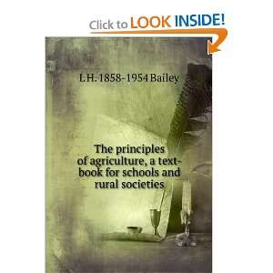  The principles of agriculture, a text book for schools and 