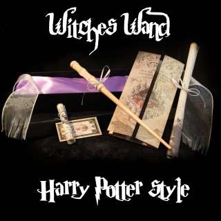 Harry Potter Style REAL WITCHES WAND + Marauders Map +sm Hogwarts 