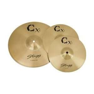  Stagg Brass Cymbal 3 Pack Musical Instruments