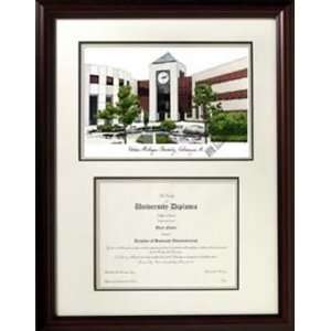 Western Michigan University Scholar Graduate Framed Lithograph with 