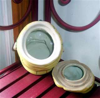 Wash Woman Figural Tobacco Jar , Ceramic  