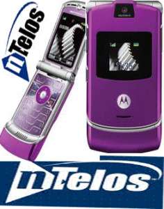 MINT PURPLE* Original nTelos Motorola Razr Phone  